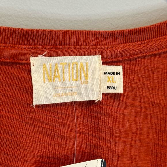 Nation Ltd NWT Everly Frilly Midi Dress in Cayene - size XL - Picture 7 of 8